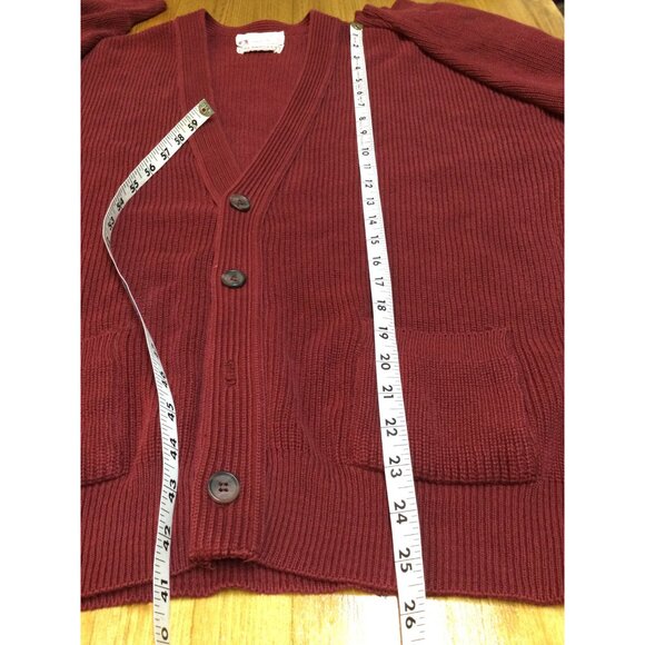 Vintage Lord Jeff The Whaler Rib Mens Cardigan Sweater Size L Grandpa Old Money - Picture 7 of 8